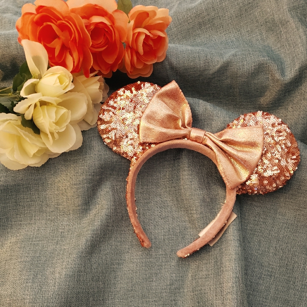 Disney Briar Rose Gold Minnie Mouse Headband